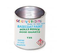 SCOOBYS PAINTS BACK IN THE MIX Paint Compatible With ROLLS ROYCE Rose Quartz T35 NEAT Basecoat - Unthinned Automotive Colour (1 Litre)