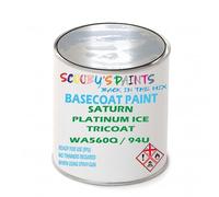 SCOOBYS PAINTS BACK IN THE MIX Paint Compatible With Saturn Platinum Ice Tricoat Wa560Q / 94U Basecoat Rfu Ready For Use - spray Automotive Colour (250Ml)