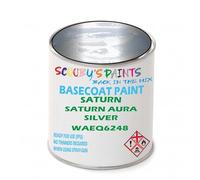 SCOOBYS PAINTS BACK IN THE MIX Paint Compatible With Saturn Saturn Aura Silver Waeq6248 Basecoat Rfu Ready For Use - spray Automotive Colour (1 Litre)
