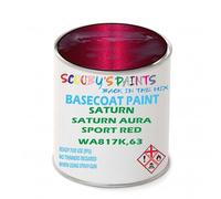 SCOOBYS PAINTS BACK IN THE MIX Paint Compatible With Saturn Saturn Aura Sport Red Wa817K,63 Basecoat Rfu Ready For Use - spray Automotive Colour (500Ml)