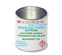 SCOOBYS PAINTS BACK IN THE MIX Paint Compatible With Saturn Saturn Aura Transition Blue Wa400P,78 Basecoat Rfu Ready For Use - spray Automotive Colour (500Ml)