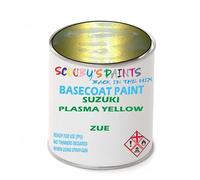 SCOOBYS PAINTS BACK IN THE MIX Paint Compatible With Suzuki Plasma Yellow Zue Basecoat Rfu Ready For Use - spray Automotive Colour (1 Litre)