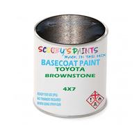 SCOOBYS PAINTS BACK IN THE MIX Paint Compatible With Toyota Brownstone 4X7 Basecoat Rfu Ready For Use - spray Automotive Colour (250Ml)