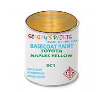 SCOOBYS PAINTS BACK IN THE MIX Paint Compatible With Toyota Naples Yellow 5C1 Basecoat Rfu Ready For Use - spray Automotive Colour (1 Litre)