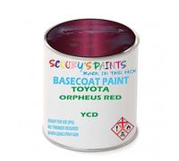 SCOOBYS PAINTS BACK IN THE MIX Paint Compatible With Toyota Orpheus Red Ycd Basecoat Rfu Ready For Use - spray Automotive Colour (2.5 Litres)