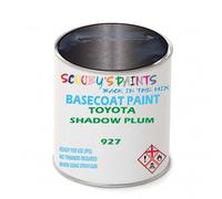 SCOOBYS PAINTS BACK IN THE MIX Paint Compatible With Toyota Shadow Plum 927 Basecoat Rfu Ready For Use - spray Automotive Colour (2.5 Litres)