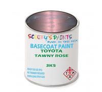 SCOOBYS PAINTS BACK IN THE MIX Paint Compatible With Toyota Tawny Rose 3K5 Basecoat Rfu Ready For Use - spray Automotive Colour (500Ml)