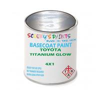 SCOOBYS PAINTS BACK IN THE MIX Paint Compatible With Toyota Titanium Glow 4X1 Basecoat Rfu Ready For Use - spray Automotive Colour (500Ml)