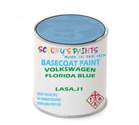 SCOOBYS PAINTS BACK IN THE MIX Paint Compatible With Volkswagen Florida Blue La5A,J1 Basecoat Rfu Ready For Use - spray Automotive Colour (500Ml)