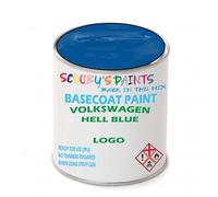 SCOOBYS PAINTS BACK IN THE MIX Paint Compatible With Volkswagen Hell Blue Logo Basecoat Rfu Ready For Use - spray Automotive Colour (500Ml)