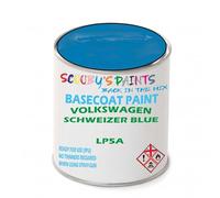 SCOOBYS PAINTS BACK IN THE MIX Paint Compatible With Volkswagen Schweizer Blue Lp5A Basecoat Rfu Ready For Use - spray Automotive Colour (250Ml)