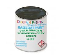 SCOOBYS PAINTS BACK IN THE MIX Paint Compatible With Volkswagen Schweizer- Grey Green Lh5E Basecoat Rfu Ready For Use - spray Automotive Colour (500Ml)