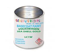 SCOOBYS PAINTS BACK IN THE MIX Paint Compatible With Volkswagen Sea Shell Gold Lc1W Basecoat Rfu Ready For Use - spray Automotive Colour (500Ml)