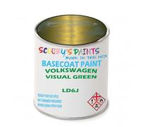 SCOOBYS PAINTS BACK IN THE MIX Paint Compatible With Volkswagen Visual Green Ld6J Basecoat Rfu Ready For Use - spray Automotive Colour (250Ml)