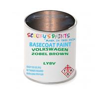 SCOOBYS PAINTS BACK IN THE MIX Paint Compatible With Volkswagen Zobel Brown Ly8V Basecoat Rfu Ready For Use - spray Automotive Colour (250Ml)