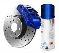 SCOOBYS PAINTS BACK IN THE MIX Premium High Heat Resistant Brake Caliper Paint, 400ml Aerosol Spray, Multi-Color Metallic Finish, Engine and Wheel Restoration (Blue Metallic)