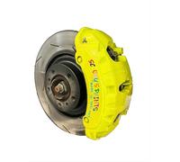 SCOOBYS PAINTS BACK IN THE MIX Premium High Heat Resistant Brake Caliper Paint, 400ml Aerosol Spray, Multi-Color Metallic Finish, Engine and Wheel Restoration (Yellow Fevor)