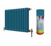 SCOOBYS PAINTS BACK IN THE MIX Premium Radiator Paint - 180 Colours - Heat Resistant Metal Paint for Radiators & Pipes, Quick Dry, Non-Yellowing, Multiple Finishes, Interior Use (Azure blue)