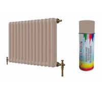 SCOOBYS PAINTS BACK IN THE MIX Premium Radiator Paint - 180 Colours - Heat Resistant Metal Paint for Radiators & Pipes, Quick Dry, Non-Yellowing, Multiple Finishes, Interior Use (Beige Glow)