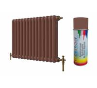 SCOOBYS PAINTS BACK IN THE MIX Premium Radiator Paint - 180 Colours - Heat Resistant Metal Paint for Radiators & Pipes, Quick Dry, Non-Yellowing, Multiple Finishes, Interior Use (Fawn brown)