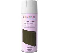 SCOOBYS PAINTS BACK IN THE MIX Radiator Aerosol Spray Paint Heat Resistant To 100ºC - Quick Air Drying No Primer Needed anti rust moisture resistant (OLIVE DRAB)