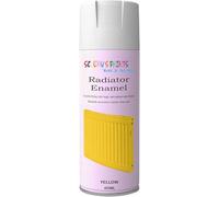 SCOOBYS PAINTS BACK IN THE MIX Radiator Aerosol Spray Paint Heat Resistant To 100ºC - Quick Air Drying No Primer Needed anti rust moisture resistant (Yellow)