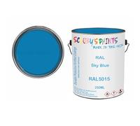 SCOOBYS PAINTS BACK IN THE MIX Ral 5015 Sky blue 250ML RAL Paint Tin Can Gloss Shinny Finish DIY Indoor/Outdoor Wood Plastic Metal Heat Resistant
