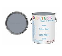 SCOOBYS PAINTS BACK IN THE MIX Ral 7001 Silver grey 250ML RAL Paint Tin Can Gloss Shinny Finish DIY Indoor/Outdoor Wood Plastic Metal Heat Resistant