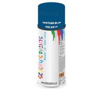 SCOOBYS PAINTS BACK IN THE MIX RAL5010 Gentian blue 400ML Aerosol Spray Paint RAL Colour Can Gloss Shinny Finish DIY Indoor/Outdoor Wood Plastic Metal Heat Resistant Steel