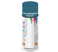 SCOOBYS PAINTS BACK IN THE MIX RAL5025 Pearl gentian blue 400ML Aerosol Spray Paint RAL Colour Can Gloss Shinny Finish DIY Indoor/Outdoor Wood Plastic Metal Heat Resistant Steel