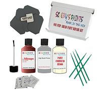 SCOOBYS PAINTS BACK IN THE MIX Stone Chip Scuff Scratch Repair Touch up Paint Kit Compatible With VW TITAN RED Paint Code : LB3V