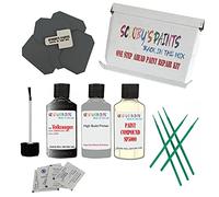 SCOOBYS PAINTS BACK IN THE MIX Stone Chip Scuff Scratch Repair Touch up Paint Kit Compatible With VW CARBON STEEL GREY Paint Code : LA9W