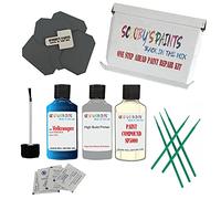 SCOOBYS PAINTS BACK IN THE MIX Stone Chip Scuff Scratch Repair Touch up Paint Kit Compatible With VW RISING BLUE Paint Code : LR5Z