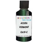 SCOOBYS PAINTS BACK IN THE MIX Touch Up Paint Compatible With Acura Vermont Green Pearl G97P-C Scratch Fix Automotive Car (30Ml)