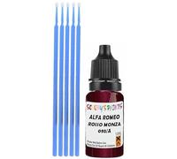 SCOOBYS PAINTS BACK IN THE MIX Touch Up Paint Compatible With Alfa Romeo Rosso Monza Metallic 093/A Scratch Fix Automotive Red Car (10Ml)