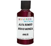 SCOOBYS PAINTS BACK IN THE MIX Touch Up Paint Compatible With Alfa Romeo Rosso Monza Metallic 093/A Scratch Fix Automotive Red Car (30Ml)