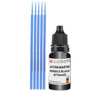 SCOOBYS PAINTS BACK IN THE MIX Touch Up Paint Compatible With Aston Martin Pendle Black 2 Metallic Ast5046D Scratch Fix Automotive Car (10Ml)
