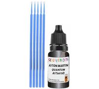 SCOOBYS PAINTS BACK IN THE MIX Touch Up Paint Compatible With Aston Martin Quantum Silver Metallic Ast5073D Scratch Fix Automotive Car (10Ml)