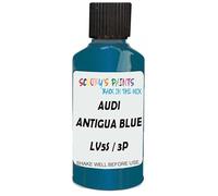 SCOOBYS PAINTS BACK IN THE MIX Touch Up Paint Compatible With Audi Antigua Blue Metallic Lv5S / 3P Scratch Fix Automotive Car (30Ml)