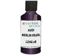 SCOOBYS PAINTS BACK IN THE MIX Touch Up Paint Compatible With Audi Merlin Pearl Lz3W,4B Scratch Fix Automotive Purple Car (30Ml)