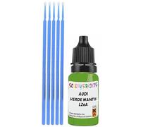 SCOOBYS PAINTS BACK IN THE MIX Touch Up Paint Compatible With Audi Verde Mantis Lz6A Scratch Fix Automotive Green Car (10Ml)