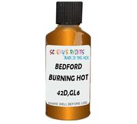 SCOOBYS PAINTS BACK IN THE MIX Touch Up Paint Compatible With Bedford Burning Hot 4 Metallic 42D,Gl6 Scratch Fix Automotive Orange Car (30Ml)