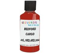 SCOOBYS PAINTS BACK IN THE MIX Touch Up Paint Compatible With Bedford Cargo Orange 41L,7Rd,1Rd,554 Scratch Fix Automotive Red Car (30Ml)