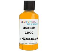SCOOBYS PAINTS BACK IN THE MIX Touch Up Paint Compatible With Bedford Cargo Yellow 4Yw,1Yb,42L,59L,555 Scratch Fix Automotive Car (30Ml)