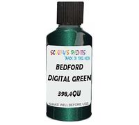 SCOOBYS PAINTS BACK IN THE MIX Touch Up Paint Compatible With Bedford Digital Green Mica 398,4Qu Scratch Fix Automotive Car (30Ml)