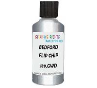 SCOOBYS PAINTS BACK IN THE MIX Touch Up Paint Compatible With Bedford Flip Chip 189,Gwd Scratch Fix Automotive Silver Car (30Ml)