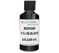SCOOBYS PAINTS BACK IN THE MIX Touch Up Paint Compatible With Bedford I'Ll Be Black 22C,Gar 07L Scratch Fix Automotive Car (30Ml)