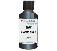 SCOOBYS PAINTS BACK IN THE MIX Touch Up Paint Compatible With Bmw Arctic Grey Metallic C27 Scratch Fix Automotive Car (30Ml)