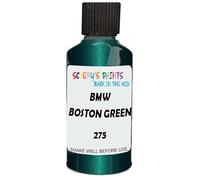 SCOOBYS PAINTS BACK IN THE MIX Touch Up Paint Compatible With Bmw Boston Green Metallic 275 Scratch Fix Automotive Car (30Ml)