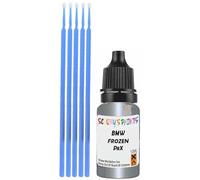 SCOOBYS PAINTS BACK IN THE MIX Touch Up Paint Compatible With Bmw Frozen Brooklyn Grey Metallic P8X Scratch Fix Automotive Car (10Ml)